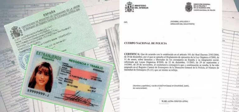Les différents document d'identité en Espagne.